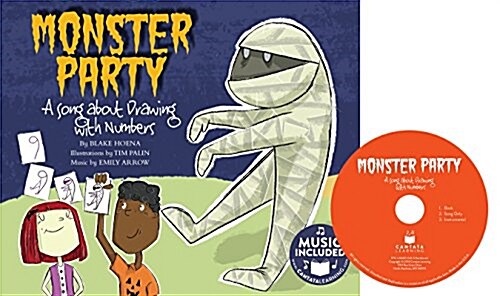Monster Party: A Song about Drawing with Numbers (Library Binding)