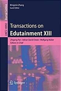 Transactions on Edutainment XIII (Paperback, 2017)