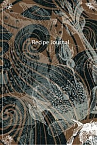 Recipe Journal: Blank Cookbook: Notes Recipe: Flower Vintage: Blue Cloudy: Diary Notebook for Womens, Girls, Mens (Paperback)