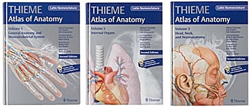 Atlas of Anatomy, 2e, LATIN, 3-Volume Set (Hardcover)