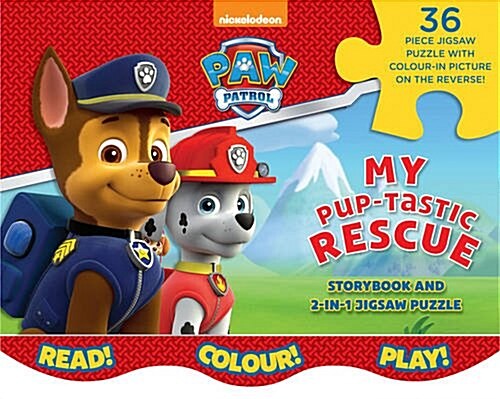 Nickelodeon Paw Patrol My Pup-Tastic Rescue : Storybook and 2-in-1 Jigsaw Puzzle (Package)