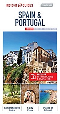 Insight Guides Travel Map of Spain & Portugal (Sheet Map, 5 Revised edition)