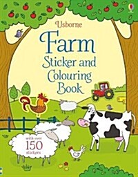 Farm Sticker and Colouring Book (Paperback)