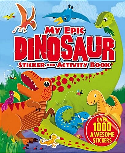 My Giant Cool Dinosaur Sticker Activity Book (Paperback)