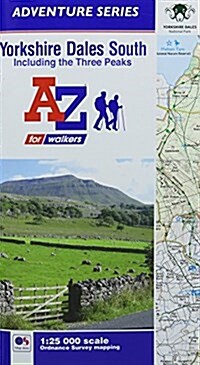 Yorkshire Dales South A-Z Adventure Atlas (Paperback)