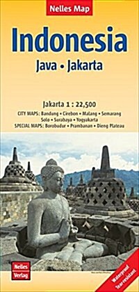 Java / Jakarta Indonesie Bandung-Cirebon : NEL.187W (Sheet Map, folded)