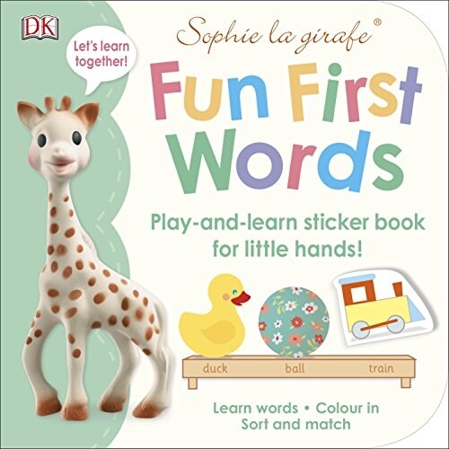 Sophie la girafe Fun First Words : Play-and-Learn Sticker Book for Little Hands! (Paperback)