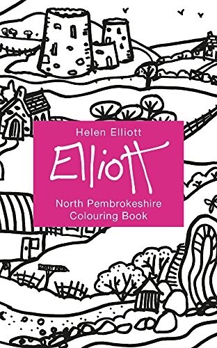 Helen Elliott Concertina Colouring Book: North Pembrokeshire (Hardcover)