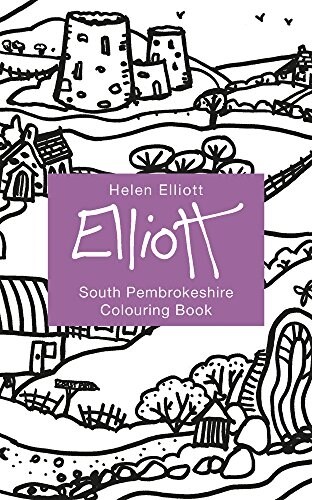 Helen Elliott Concertina Colouring Book: South Pembrokeshire (Hardcover)