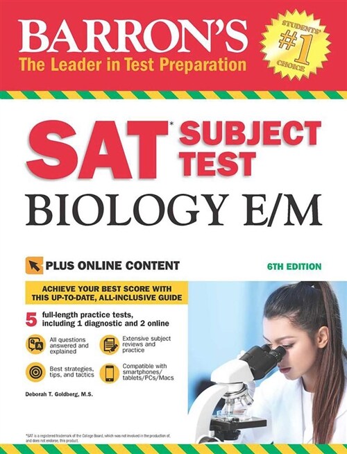 SAT Subject Test Biology E/M with Online Tests (Paperback, 6)