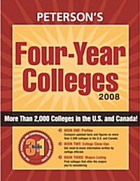 Petersons Four-Year Colleges 2008 (Paperback, CD-ROM, 38th)
