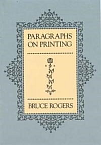 Paragraphs on Printing (Paperback)