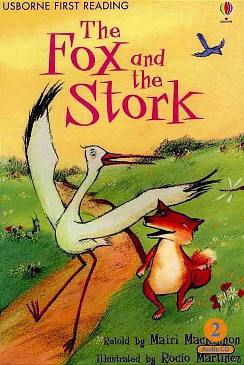 [중고] Usborne First Reading Set 1-02 : The Fox and the Stork (Paperback + Audio CD 1장)