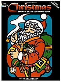 Christmas Stained Glass Coloring Book (Paperback)