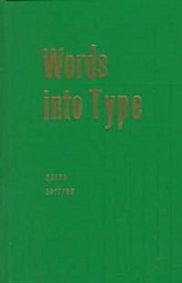 Words Into Type (Paperback, 3, Revised)