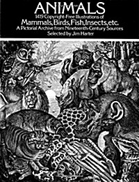 [중고] Animals: 1,419 Copyright-Free Illustrations of Mammals, Birds, Fish, Insects, Etc (Paperback)