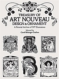 Treasury of Art Nouveau Design & Ornament (Paperback)