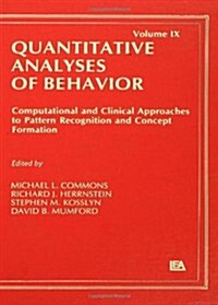Quantitative Analyses of Behavior (Hardcover)