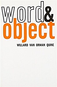 [중고] Word and Object (Paperback)