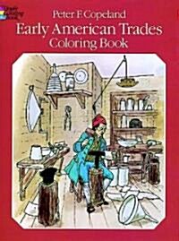 Early American Trades Coloring Book (Paperback)