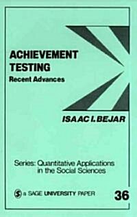 Achievement Testing: Recent Advances (Paperback)