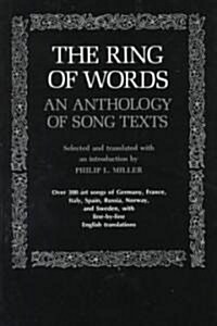 The Ring of Words: An Anthology of Song Texts (Paperback)