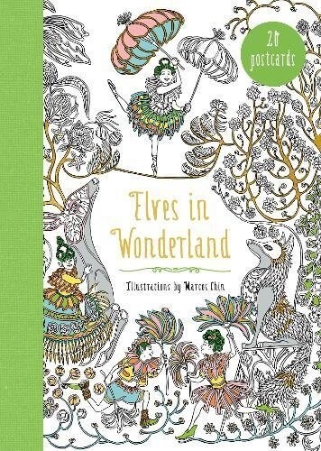Elves in Wonderland 20 Postcards: A Coloring Book (Other)