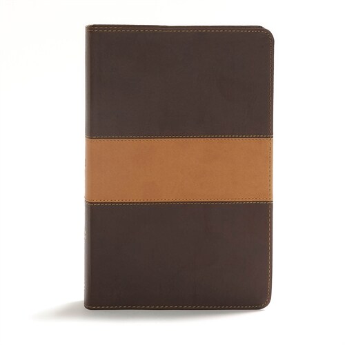CSB Disciples Study Bible, Brown/Tan Leathertouch: Black Letter, Reading Plan, Robby Gallaty, Study Notes and Commentary, Ribbon Marker, Sewn Binding (Imitation Leather)