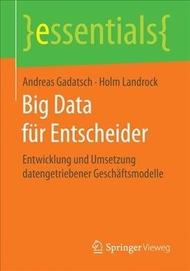 Big Data F? Entscheider: Entwicklung Und Umsetzung Datengetriebener Gesch?tsmodelle (Paperback, 1. Aufl. 2017)