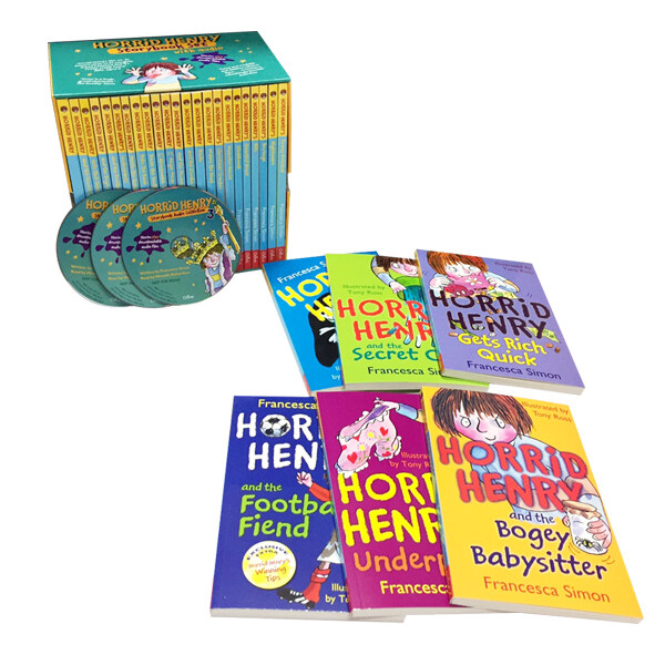 [중고] Horrid Henry Storybook Set (도서 23권 + MP3 CD 3장) (Paperback 23권 + MP3 CD 3장 + 단어장)