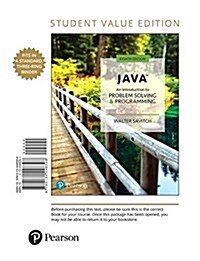 Java: An Introduction to Problem Solving and Programming (Loose Leaf, 8)