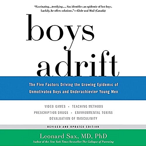 Boys Adrift: The Five Factors Driving the Growing Epidemic of Unmotivated Boys and Underachieving Young Men (Audio CD)