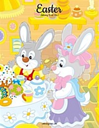 Easter Coloring Book 1 & 2 (Paperback)