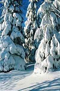 Journal Snow Covered Evergreens: (Notebook, Diary, Blank Book) (Paperback)