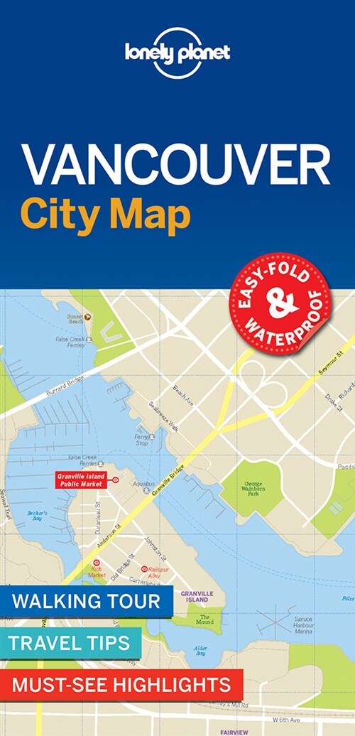 Lonely Planet Vancouver City Map (Folded)