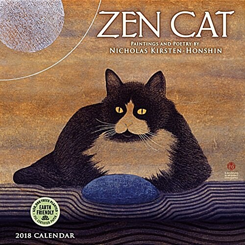 Zen Cat 2018 Mini Calendar: Paintings and Poetry by Nicholas Kirsten-Honshin (Mini)