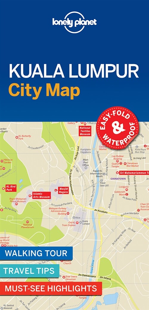 Lonely Planet Kuala Lumpur City Map (Folded)