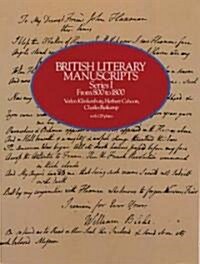 British Literary Manuscripts (Paperback)