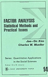 Factor Analysis: Statistical Methods and Practical Issues (Paperback)