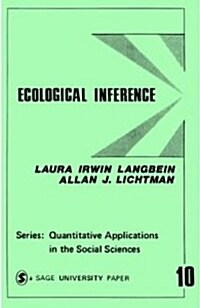 Ecological Inference (Paperback)