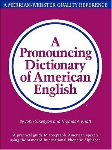 A Pronouncing Dictionary of American English (Hardcover)
