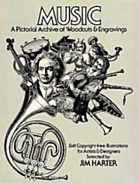 [중고] Music, a Pictorial Archive of Woodcuts and Engravings (Paperback)