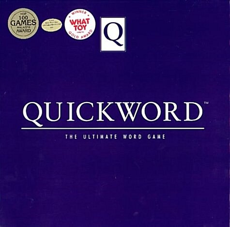 Quickword: The Ultimate Word Game [With 1 Die and Blue Deck/Green Deck/Pink Deck/Gray Deck and Spinner/Scorecard Pad/4 Blank Pads/Tok (Other)
