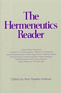 The Hermeneutics Reader (Paperback, Reprint)