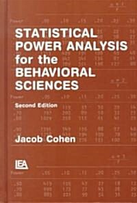 [중고] Statistical Power Analysis for the Behavioral Sciences (Hardcover, 2)
