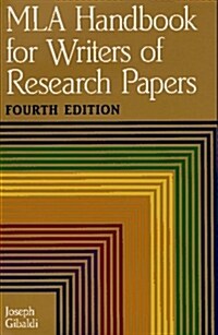 [중고] MLA Handbook for Writers of Research Papers (Paperback)
