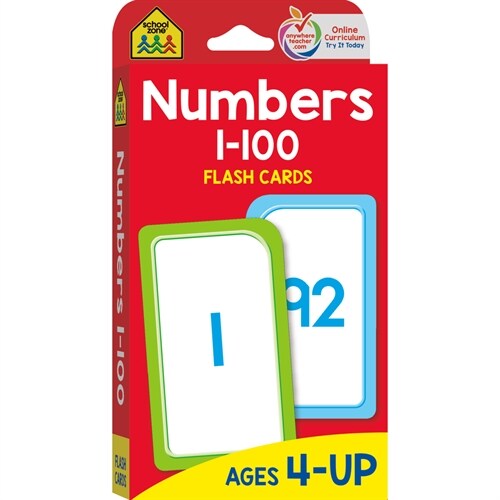 School Zone Numbers 1-100 Flash Cards (Other)