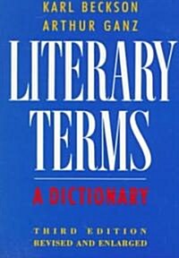 Literary Terms (Paperback, 3)