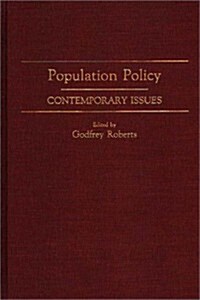Population Policy: Contemporary Issues (Hardcover)