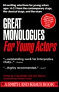 Great Monologues for Young Actors (Paperback)